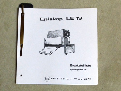 Leitz leica episkop - leica, le19